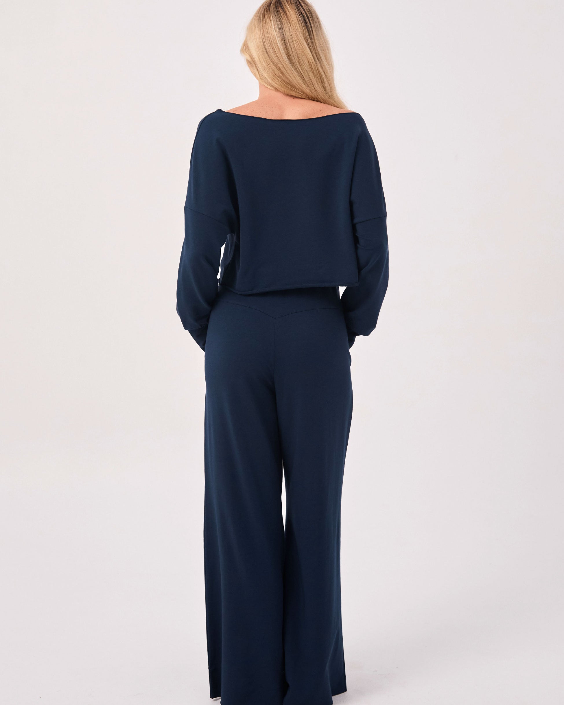 French Terry Yin Sweat Pant - Navy