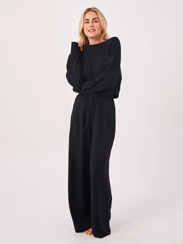 French Terry Yin Sweat Pant - Black