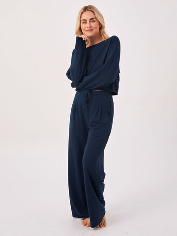 French Terry Yin Sweat Pant - Navy