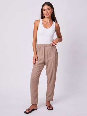 Linen Santorini Pants - Cinnamon