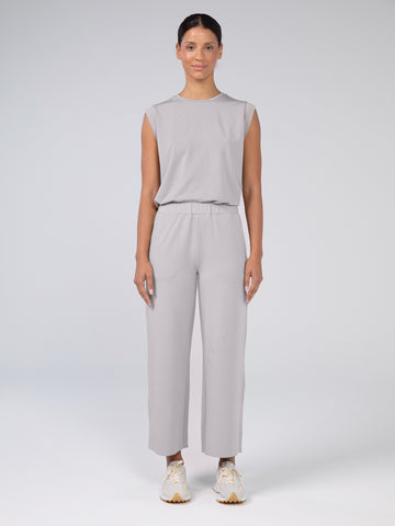 Wide Leg Cropped Jogger - Paloma