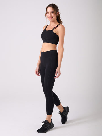 Soft Touch  Pocket 7/8  Legging - Black