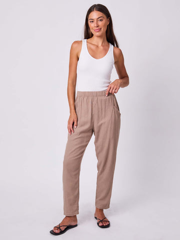 Linen Santorini Pants - Cinnamon